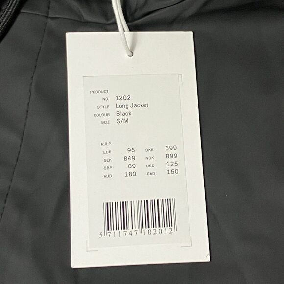 Rains Jacket Mens S/M Black Waterproof Long Jacket Hooded Lightweight Outerwear - Picture 6 of 14